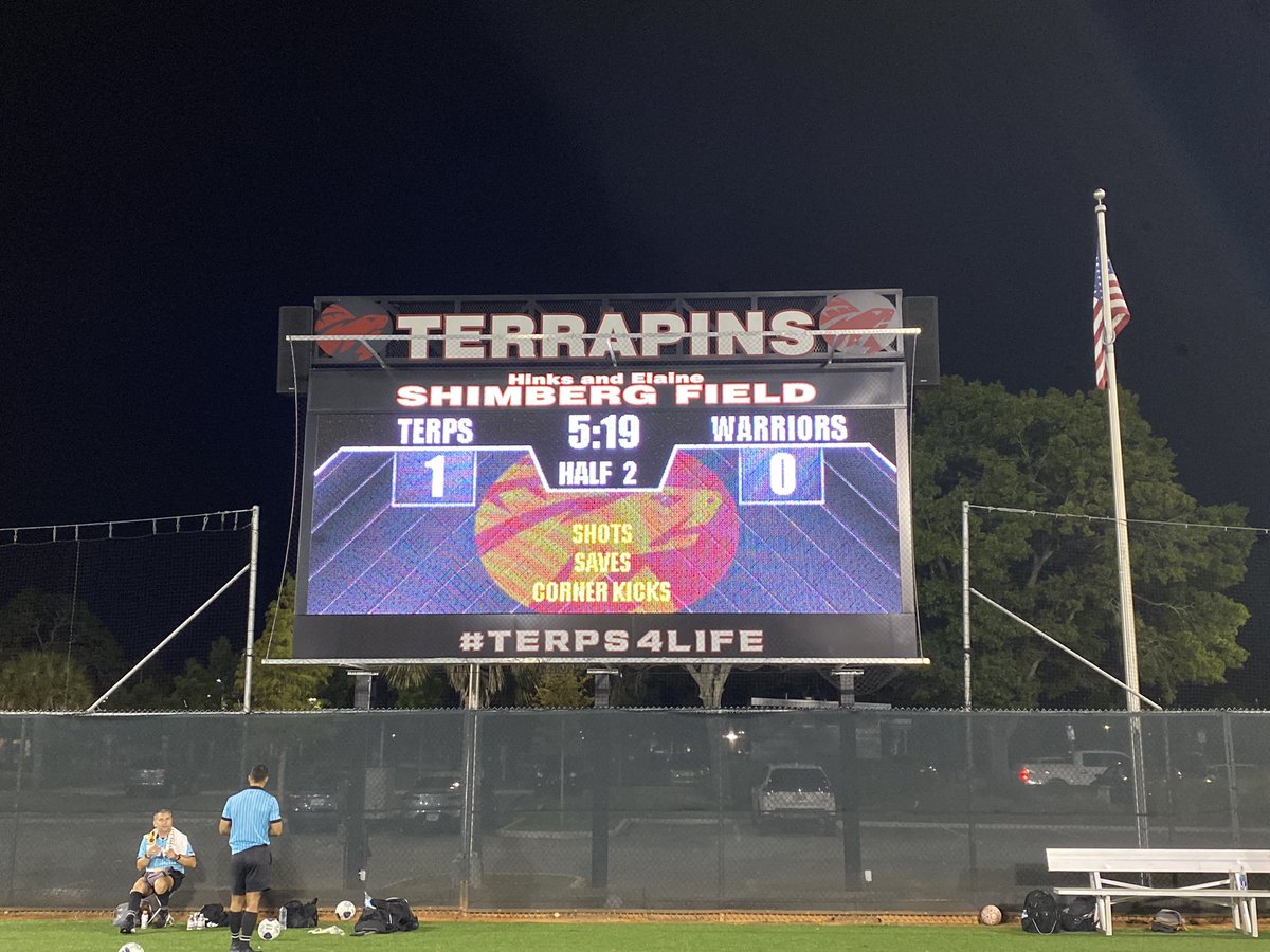 Up 1-0 at the half in our season opener  against Calvary!