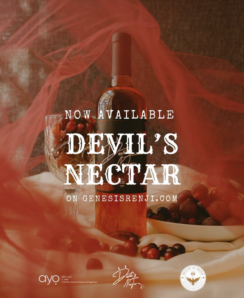 ayodesignstudio's tweet photo. in the spirit of ayo’s reputation for boldness & experimentation, our latest limited edition rosé has been unveiled alongside @GenesisRenji’s “Eden” album.
#DevilsNectar available now at https://t.co/QNU3IwWA8J https://t.co/lz7IPqWn70