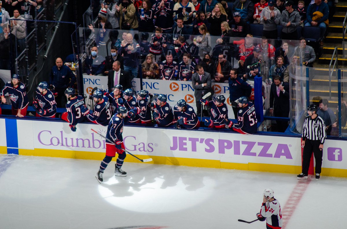 BlueJacketsNHL's tweet photo. Dublin dude doing dangerous damage https://t.co/hSKaf8iiqB