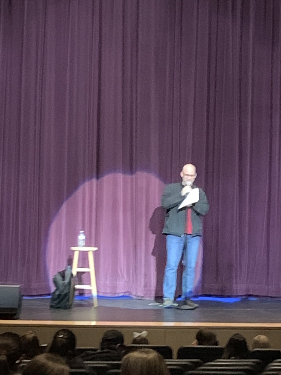 LakesStuCo's tweet photo. Mr. Phelan - performing his stand up comedy - job well done!!! https://t.co/Gx42KOFWgf