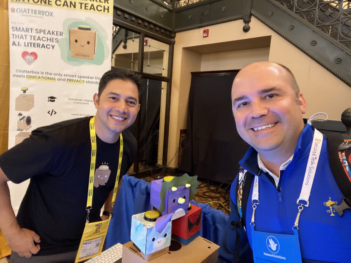 What an amazing <a href="/hecc_conference/">HECC Conference</a>! It was great seeing all my tech nerd 🤓 friends in person. The conference also provided me the opportunity to meet Kevin, the creator of <a href="/hellochatterbox/">Chatterbox</a>. Can’t wait to collaborate on student designs and coding with you, <a href="/kevinelgan/">Kevin Elgan</a>! #HECC2021