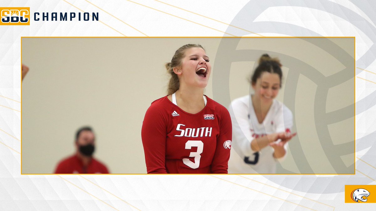 SunBelt's tweet photo. 𝗙𝗜𝗥𝗦𝗧-𝗧𝗜𝗠𝗘 𝗖𝗛𝗔𝗠𝗣𝗦.

Congratulations to @WeAreSouth_VB, which has clinched at least a share of the 2021 #SunBeltVB regular-season championship. ☀️ 🏐 https://t.co/oBXvd79m0w