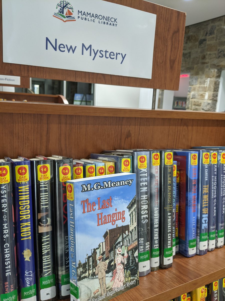 MichaelGMeaney's tweet photo. "The Last Hanging," my #Westchester-set period murder #mystery-#romance, is now available in two Westchester libraries, #Mamaroneck and #PortChester, and via hold from any other Westchester Library System library.  
It's also available from Amazon: https://t.co/ePzUM6CABA https://t.co/MKDLs0Uvkf