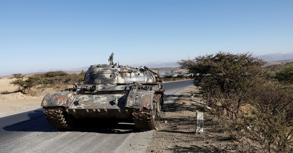 Reuters's tweet photo. U.S. blacklists Eritrean military over conflict in Ethiopia https://t.co/p2v2HI7I9L https://t.co/cYBLOcRKvi