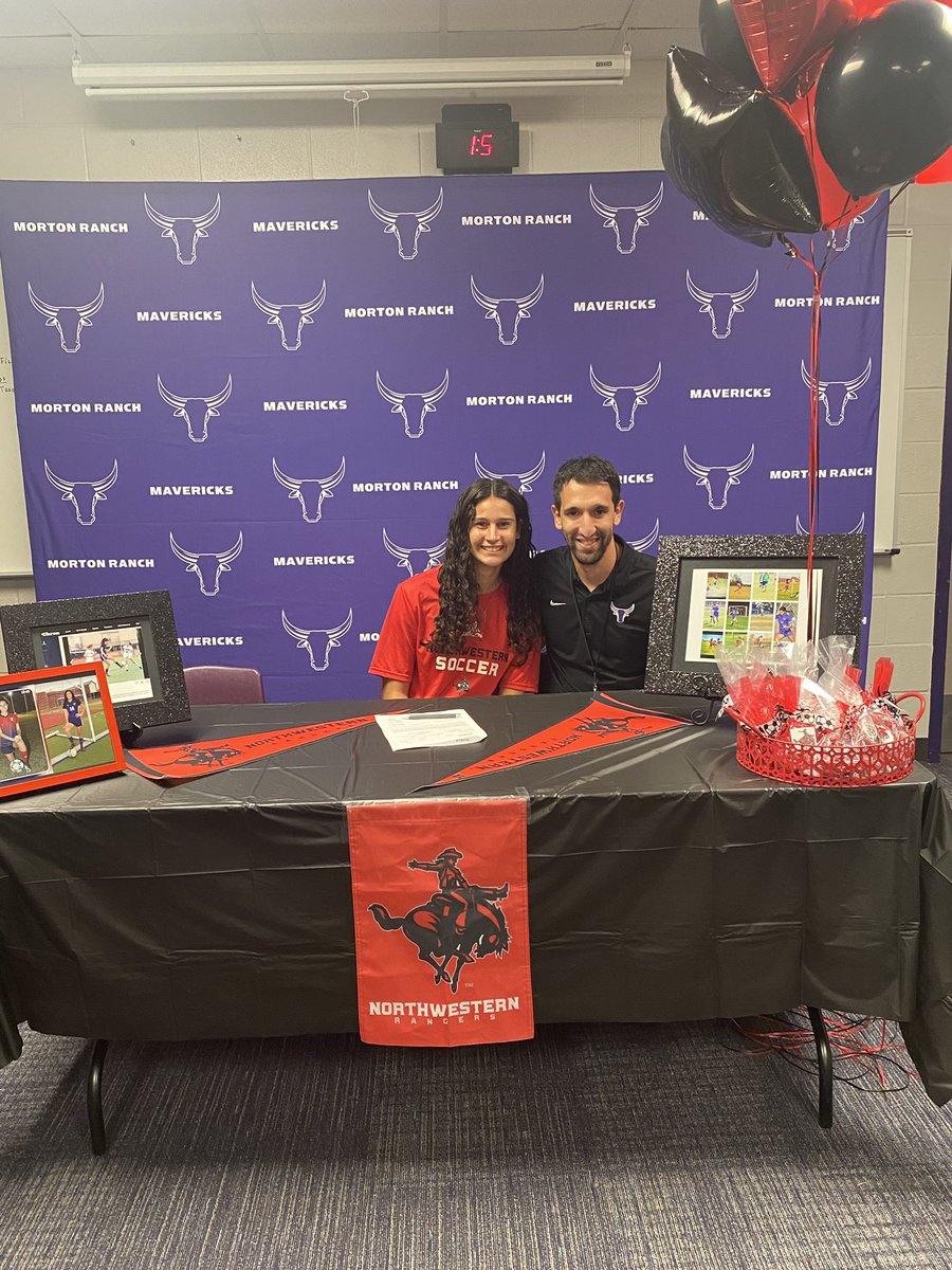 Tori03LR's tweet photo. It’s official… #RRR ❤️⚽️ @NWOSUSoccer https://t.co/Mer0ft2olE