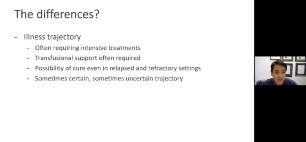 ANZSPMed's tweet photo. A/Prof Brian Le: Haematological cancers ARE different from solid tumours, which has an impact on the #PalliativeCare received (or not) by these patients. 

A/Prof Le references this recent paper by @Areejmd @tomleblancMD from @JCO_ASCO: https://t.co/99e09S2bYF

#ANZSPM21 https://t.co/cnjew7oKe4