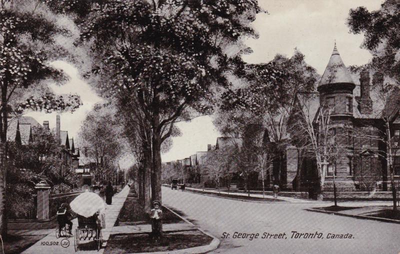 TorontoPast's tweet image. St George St: This postcard is a great depiction of what St George St looked like ca 1905. 
#theannex #toronto #torontopast #torontohistory #torontopostcard #stgeorgestreet
