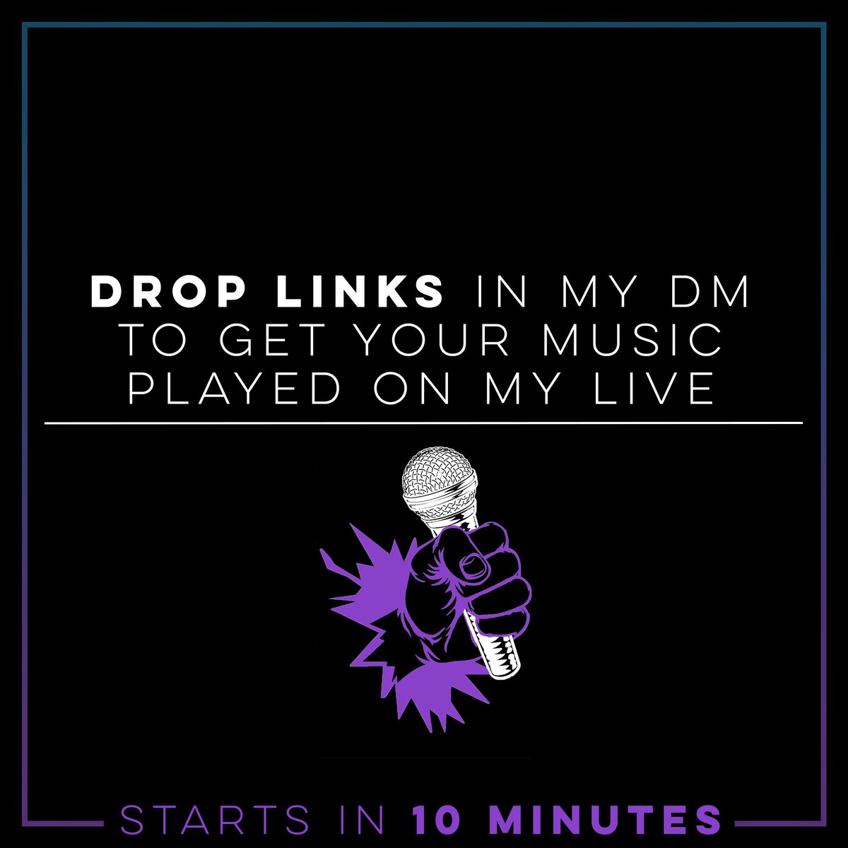 Noisy_Sauce's tweet photo. Hey guys. I'm going live on here in about 10 minutes where I'll be showcasing all underground music. All you gotta do is drop a link in my DMs and I'll play your track. Let's get it!!!
.
.
.
#unsignedartist #undergroundrapper #undergroundfire #undergroundmusic #noisysauce #rapper https://t.co/7thXGiq3ZX