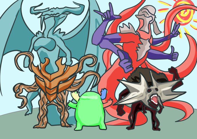 お友達をたくさんつれてきたオム! 