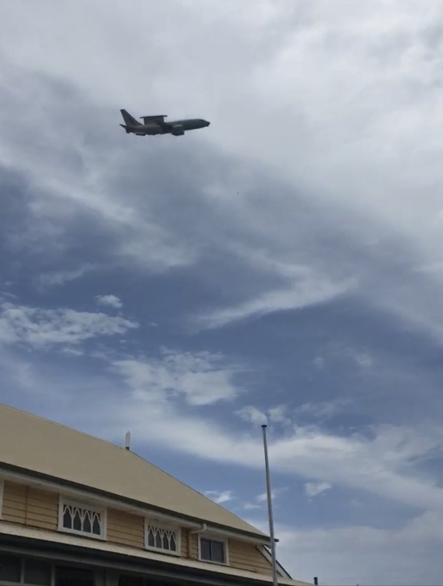 gawynnum's tweet photo. Students and the school community were joined by serving and ex-members of the No2. Squadron Royal Australian Air Force to officially open and bless the school’s Defence Services and Centenary Memorial. 
Included a fly-over from the No2 SQN ‘Wedgetail’. #RemembranceDay2021 https://t.co/5SaKSBx8Hv