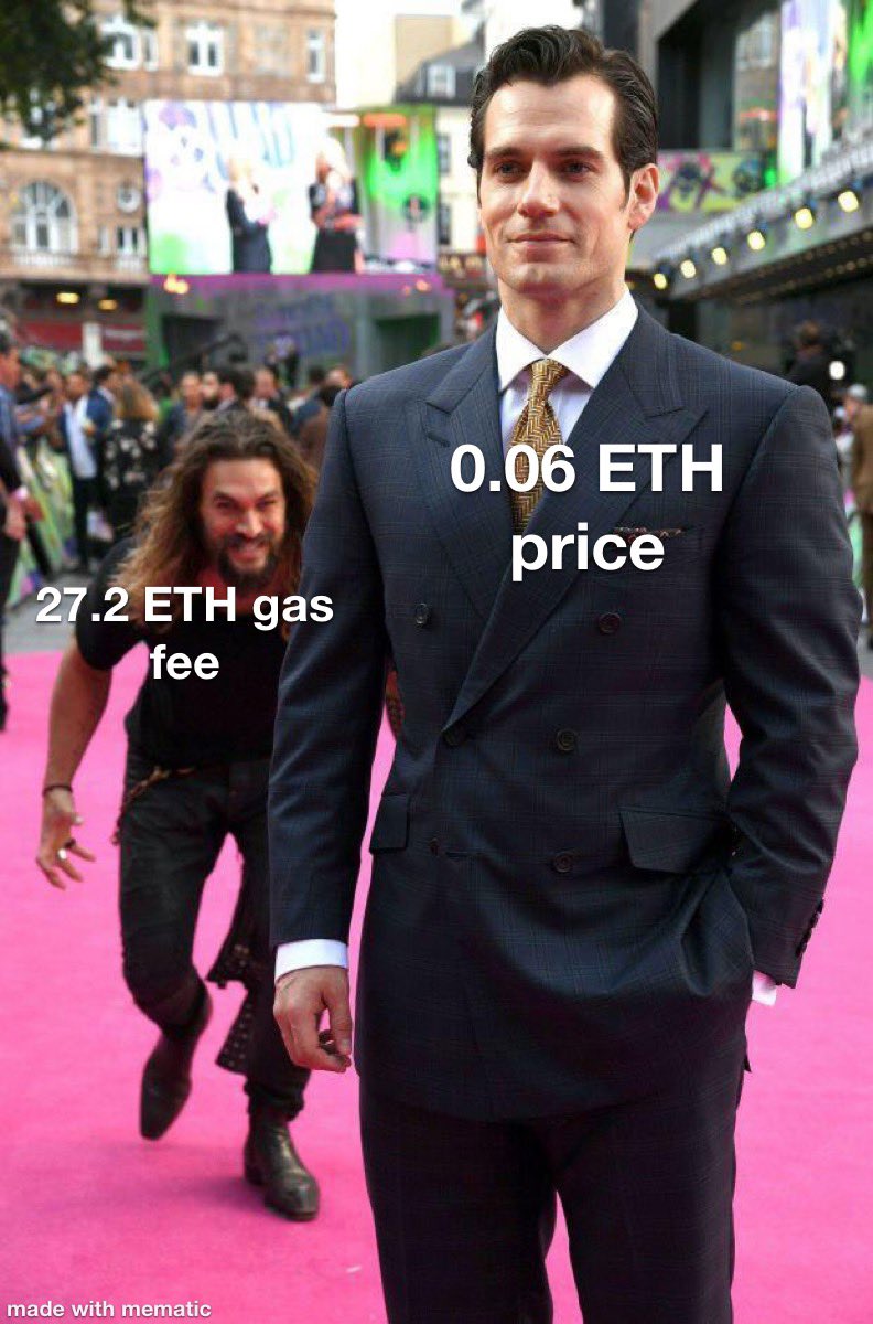 NaikuDesign's tweet photo. Anyone else been surprised by high gas fees when trying to buy an #NFT ? https://t.co/jQbfCrc0T5