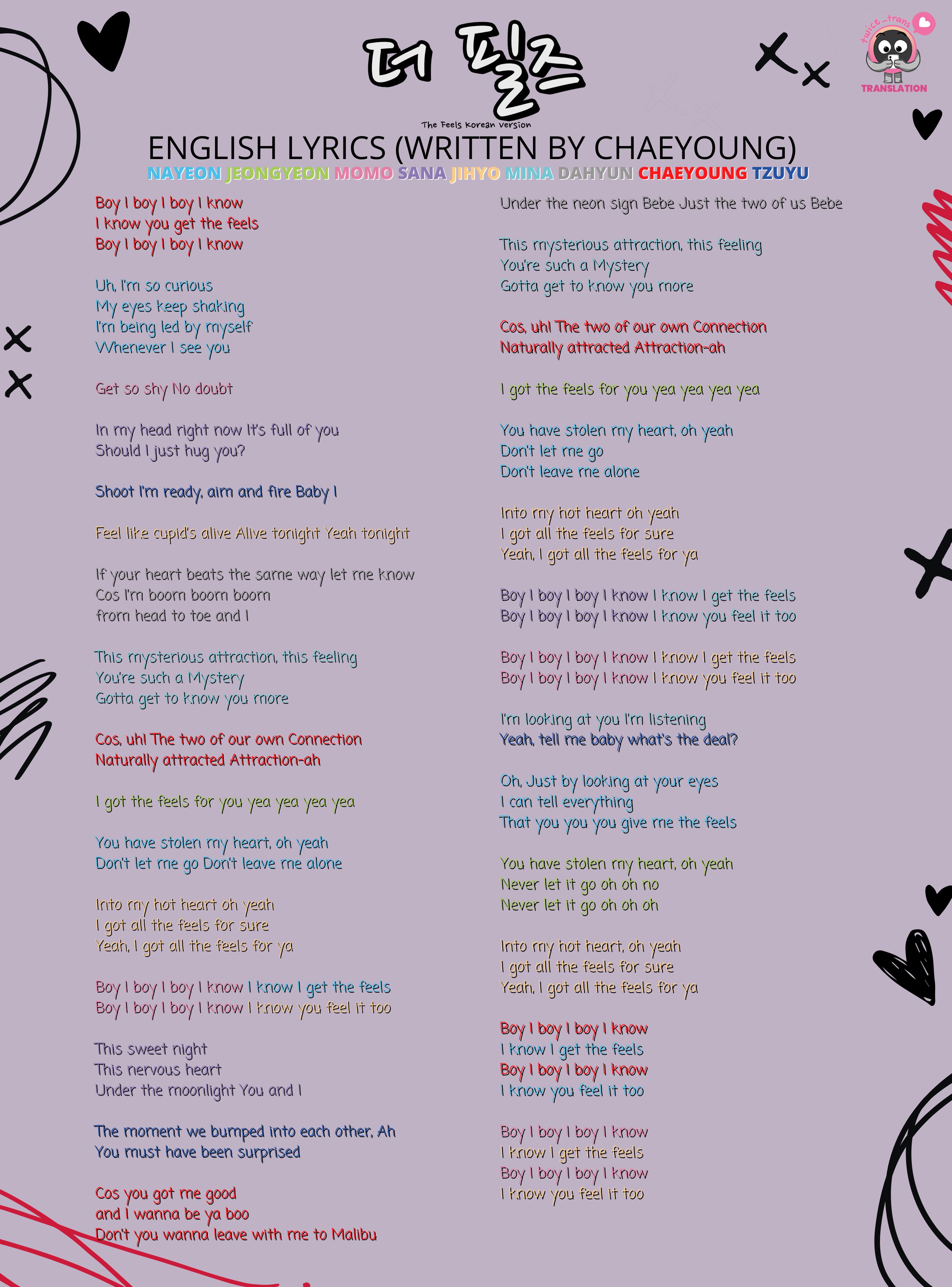 TWICE - 1 to 10 Color Coded lyrics tradução 