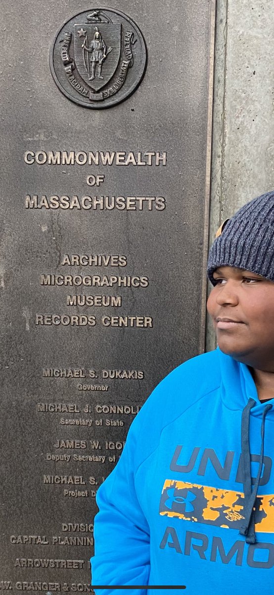 BHSTRAVEL2's tweet photo. Contemplating how awesome seeing the original Massachusetts Bay Colony charter, copies of the Declaration Of Independence and Bill of Rights, AND the original engraving Revere used for The Bloody Massacre. #bhsboston1121 https://t.co/SNwQzM9ix9