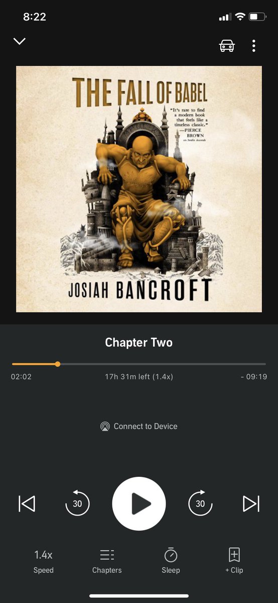 screagar's tweet photo. When you need the hard copy to complete your set but you’ve also come to enjoy the audio performance 😅 @BancroftJosiah #TheFallOfBabel #BooksOfBabel https://t.co/EzOZjXPyIf