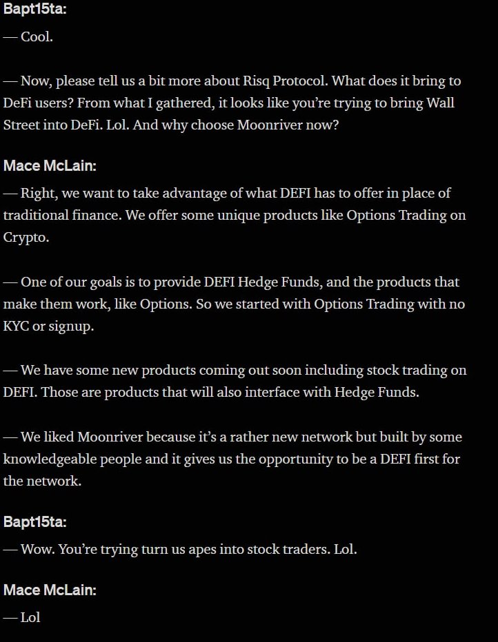 risqprotocol's tweet photo. SNIP IT from the @MovrNews  X $RISQ AMA https://t.co/ZDiF3akOyI