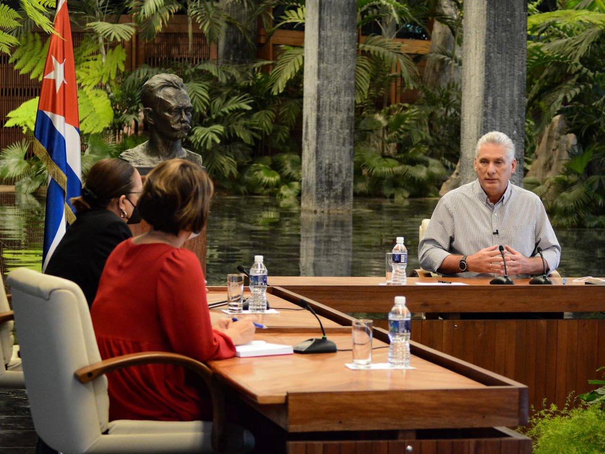 Cubadebate (@cubadebatecu) on Twitter photo 🇨🇺 <a href="/DiazCanelB/">Miguel Díaz-Canel Bermúdez</a>: Estamos preparados para enfrentar cualquier acción injerencista contra nuestro país. Pero más que eso nos preparamos para el futuro.
#Cuba #CubaVive 🇨🇺 <a href="/DiazCanelB/">Miguel Díaz-Canel Bermúdez</a>: Estamos preparados para enfrentar cualquier acción injerencista contra nuestro país. Pero más que eso nos preparamos para el futuro.
#Cuba #CubaVive