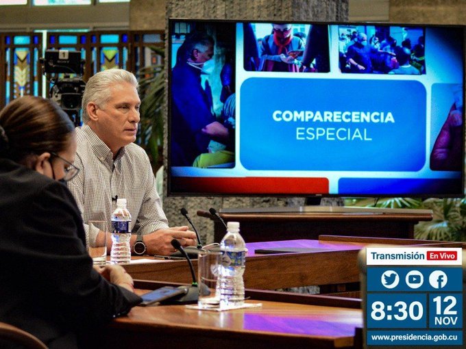 #CubaVive El Primer Secretario #PCC <a href="/DiazCanelB/">Miguel Díaz-Canel Bermúdez</a> reconoce el esfuerzo descomunal que ha tenido que hacer el país, y cómo en esas condiciones excepcionales de la economía #CUBA se volcó a salvar vidas... ¡Eso es Revolución!