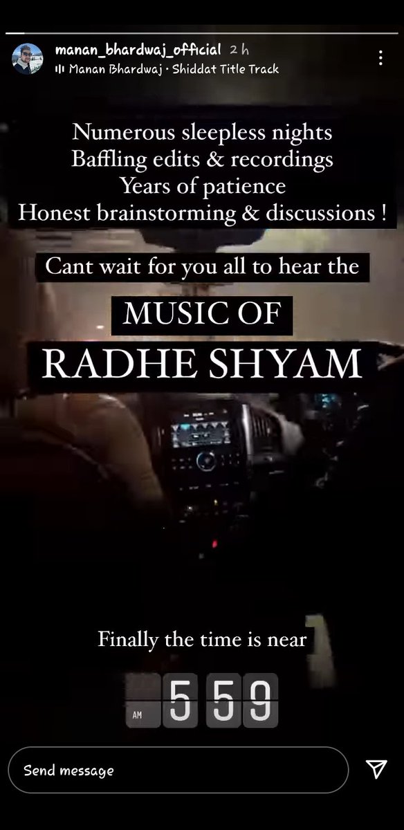 Very soon we are going to have a song.....
@mananbharadwaj
#RadheShyamFirstSingle