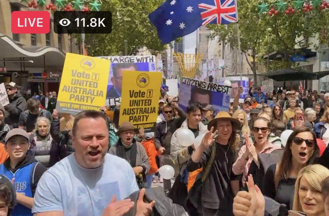 Melbourne has spoken

Victoria has spoken

#KillTheBill

END the mandates

END the medical segregation

UNITED WE STAND

#Melbourne
#MelbourneProtest
#UAP