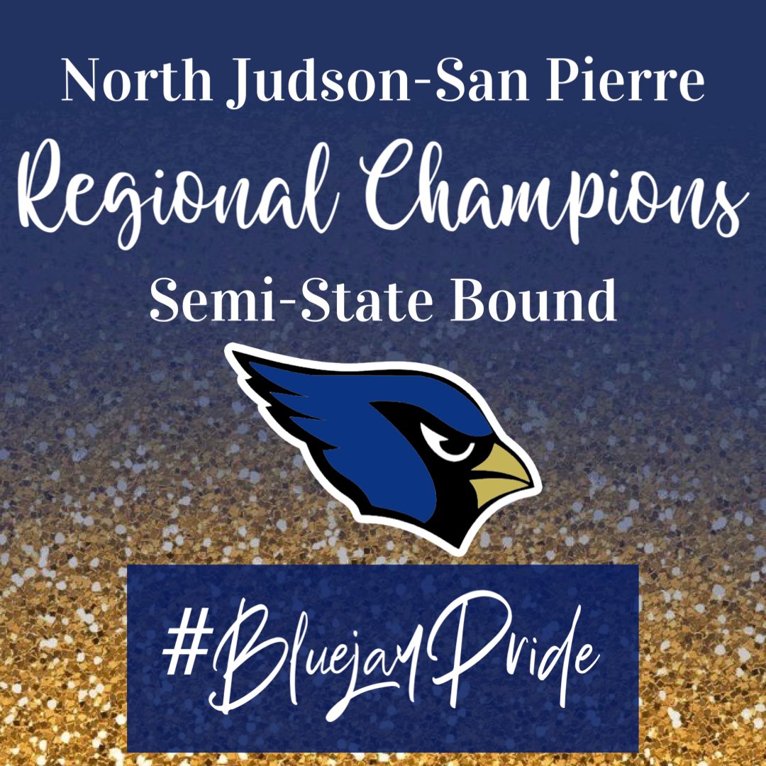 NJSP_Athletics's tweet photo. Regional Champions! First Semi-State competition since 2002! Way to finish, Jays! Let’s keep it rolling! #BluejayPride 🏈 https://t.co/FZgXcmq470