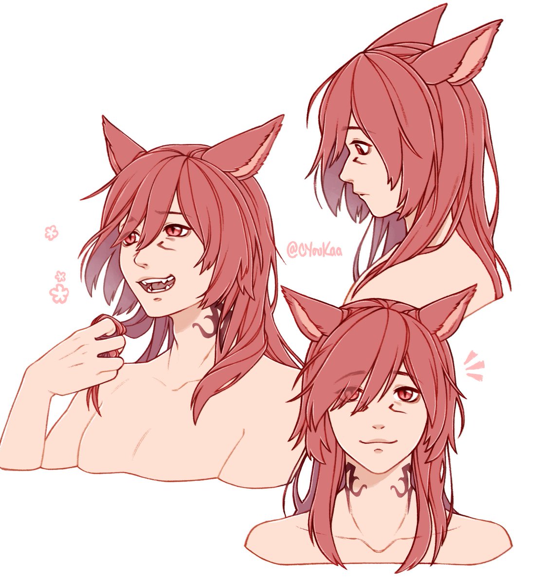 seayoukaa's tweet photo. g’raha, exactly the same, but his hair is down. that’s it. send tweet. https://t.co/Bq3J1CjtgU