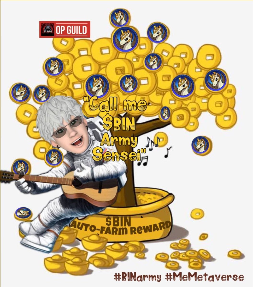 AstronautXmoon's tweet photo. @WatcherGuru #BINarmy Hold $BIN to be $RICH
30k Holders now
Fair launch - Low cap
#PlayToEarn #AutoFarming
#GameFi #Memecoin #Metaverse https://t.co/zp0ivhED6U