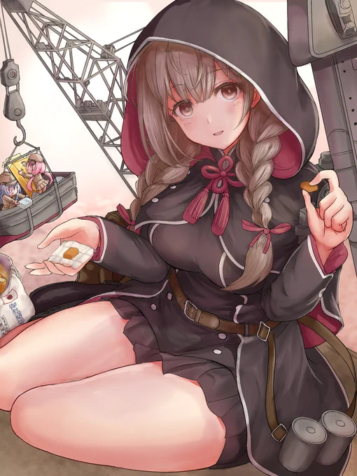お裾分けする神州丸さん #艦これ #艦隊これくしょん #神州丸(艦隊これくしょん) #神州丸 https://t.co/rQllFajm1m 