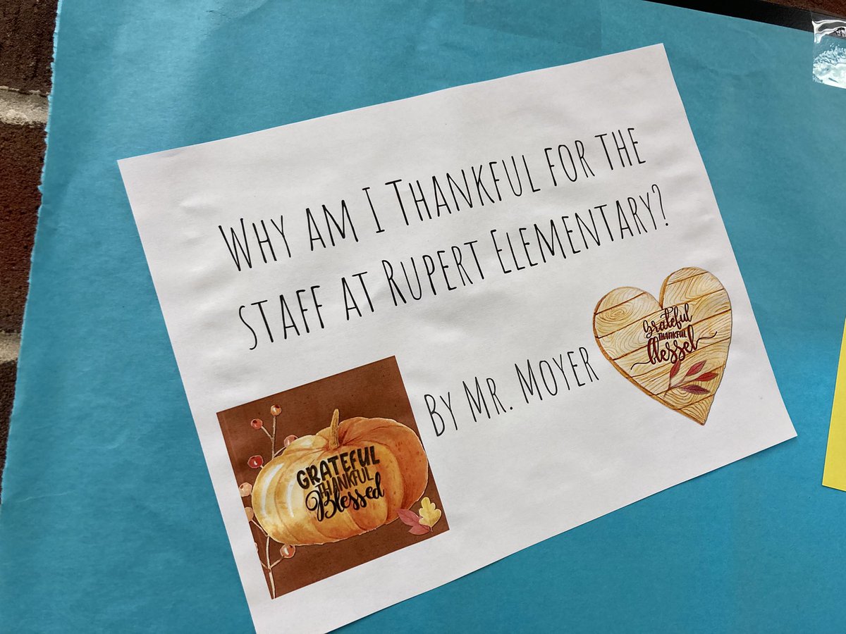 MoyerMatthewD's tweet photo. Thankful!   I listed one reason I am thankful for each member of the @Rupertelem  staff! https://t.co/RRjVeZivoC