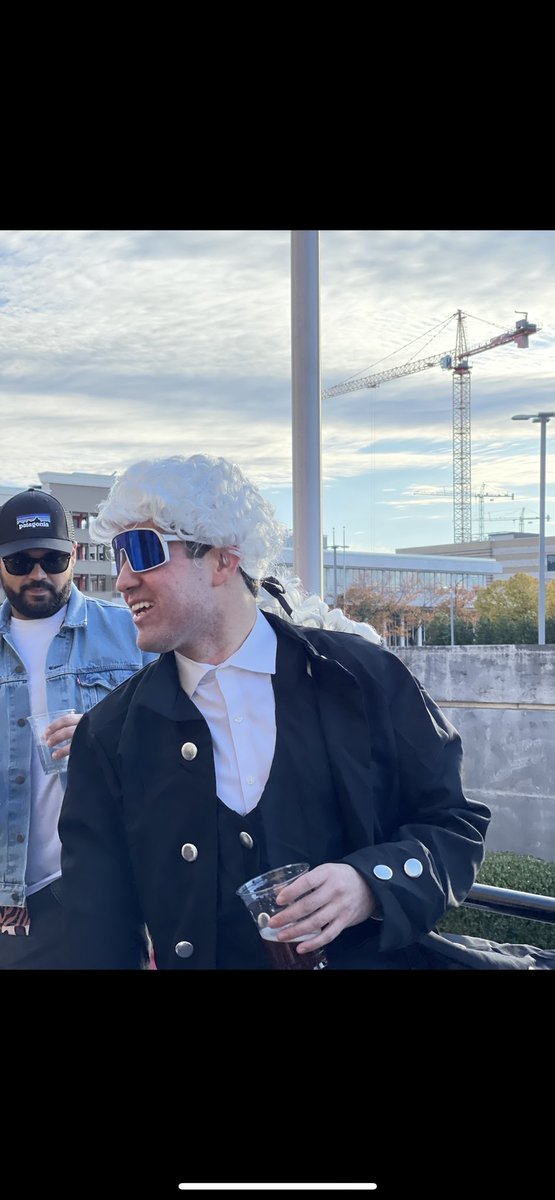 JavierF70965951's tweet photo. The cascading effects of our Founding Fathers have led to the emergence of the steel industry, as shown by the crane in the background. #bcn2210 #fiu #fiumossschool #construction @FIU_Mossschool https://t.co/tvLhzvs8tC