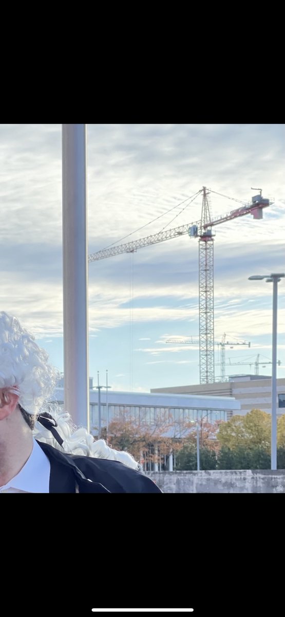 JavierF70965951's tweet photo. The cascading effects of our Founding Fathers have led to the emergence of the steel industry, as shown by the crane in the background. #bcn2210 #fiu #fiumossschool #construction @FIU_Mossschool https://t.co/tvLhzvs8tC