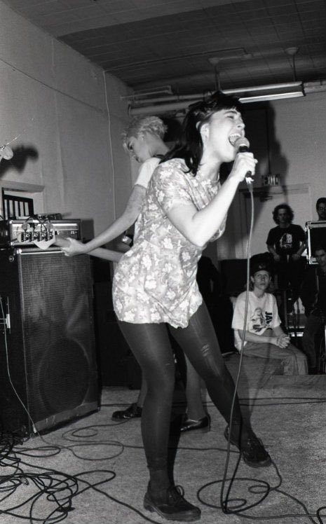 Also want to wish a very happy birthday to the excellent human that is Kathleen Hanna of Bikini Kill and Le Tigre. 