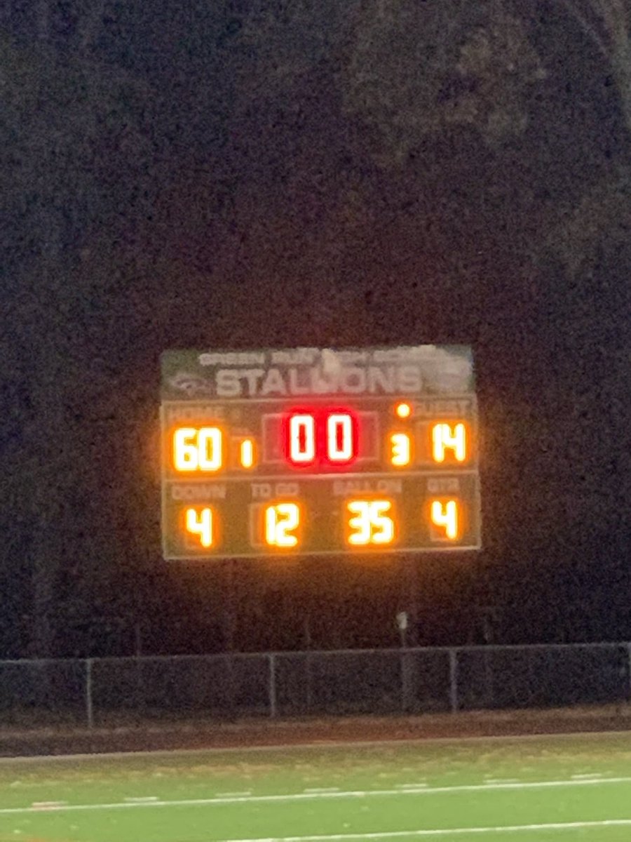 greenrun_cheer's tweet photo. Final Score: Green Run 60 Tallwood 14 🏈🏈💚💙💚💙 https://t.co/ayTHI6yexu