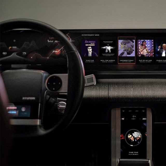 phoso_media's tweet photo. ヒュンダイの新しい電気自動車どタイプ😍
絶対好み分かれるけど内装の昭和と令和のサイバーパンク的なのが刺さる🥰 https://t.co/AqL5h5Z0We