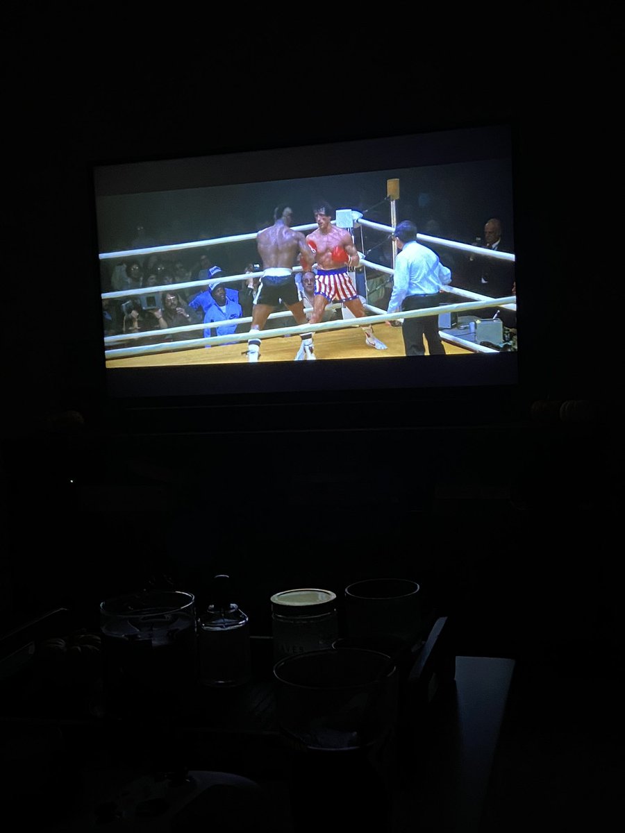 SteveB2316's tweet photo. Let’s go! I’ve been looking forward to this. #RockyVsDrago #RockyIV @TheSlyStallone #AintSoBad https://t.co/J2uzSQ6wgN