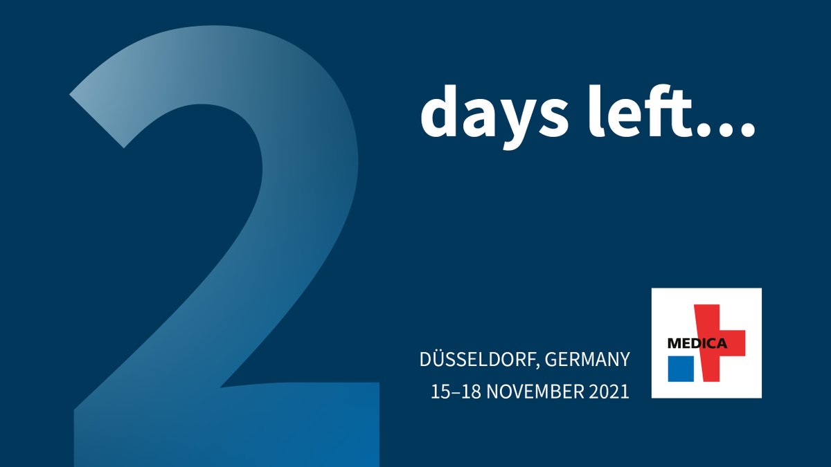 MEDICATradeFair's tweet photo. Are you ready for #TradeFair? – Only 2️⃣ days left. We are slowly 🐌 entering the final spurt 🏁 for the opening of #MEDICA2021. Are you also excited 🤩 as we are? We are looking forward to seeing you 🥰 https://t.co/omo1b3pBKe