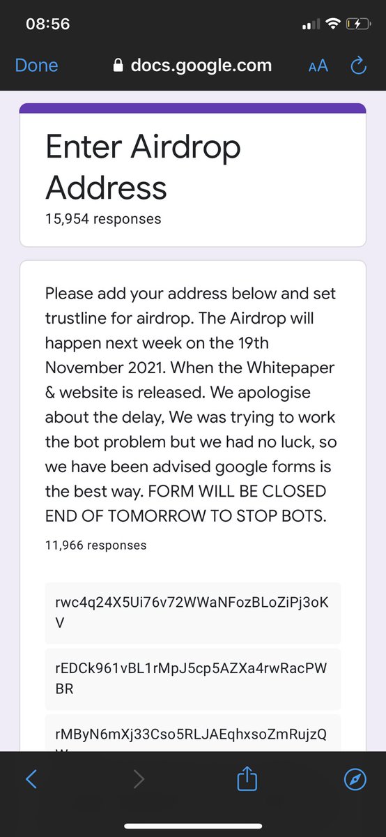 VerseXVR's tweet photo. 15,954 Responses overnight! JUST WOW!!

12:00AM TONIGHT - Google Form closes, please ensure your trust-lines are set &amp; address’ are sent in. 

DEADLINE TODAY 12;00AM GMT.

AD the 19th November and next too... https://t.co/7KqlgFjqFz