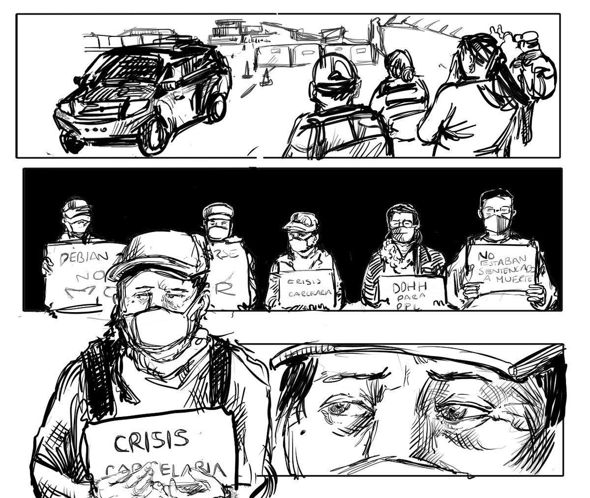 KarolNorona's tweet photo. Varios periodistas fuimos contactados por personas privadas de la libertad que desde el pabellón 2 de la #PenitenciaríaDelLitoral suplicaban ayuda. La balacera comenzó a las 19:00.

Más de 14.500 personas vimos una transmisión en vivo 
de casi 2 horas desesperante y dolorosa 🧵 https://t.co/M3lIoDVDyn