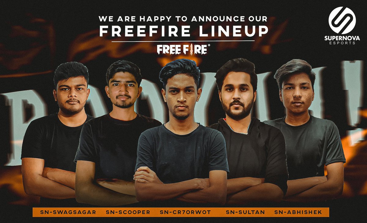 SNesportsIndia's tweet photo. Dear All,

Supernova esports is now putting steps on other games as well, kindly welcome our FREE FIRE roster. let’s grow together and please stay tuned with us for our upcoming esports related content.

Thanks and regards, 
Supernova Esports https://t.co/tIeLepyulF