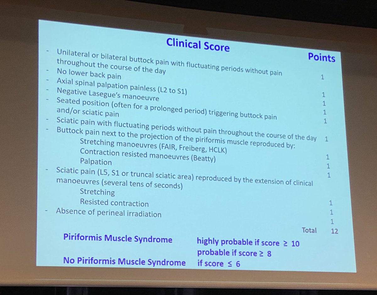 APP_IASP's tweet photo. Screening tools for Piriformis Syndrome
Tolerance to movement and neural sensitivity.
#WCAPP https://t.co/6NDIok2Pcz