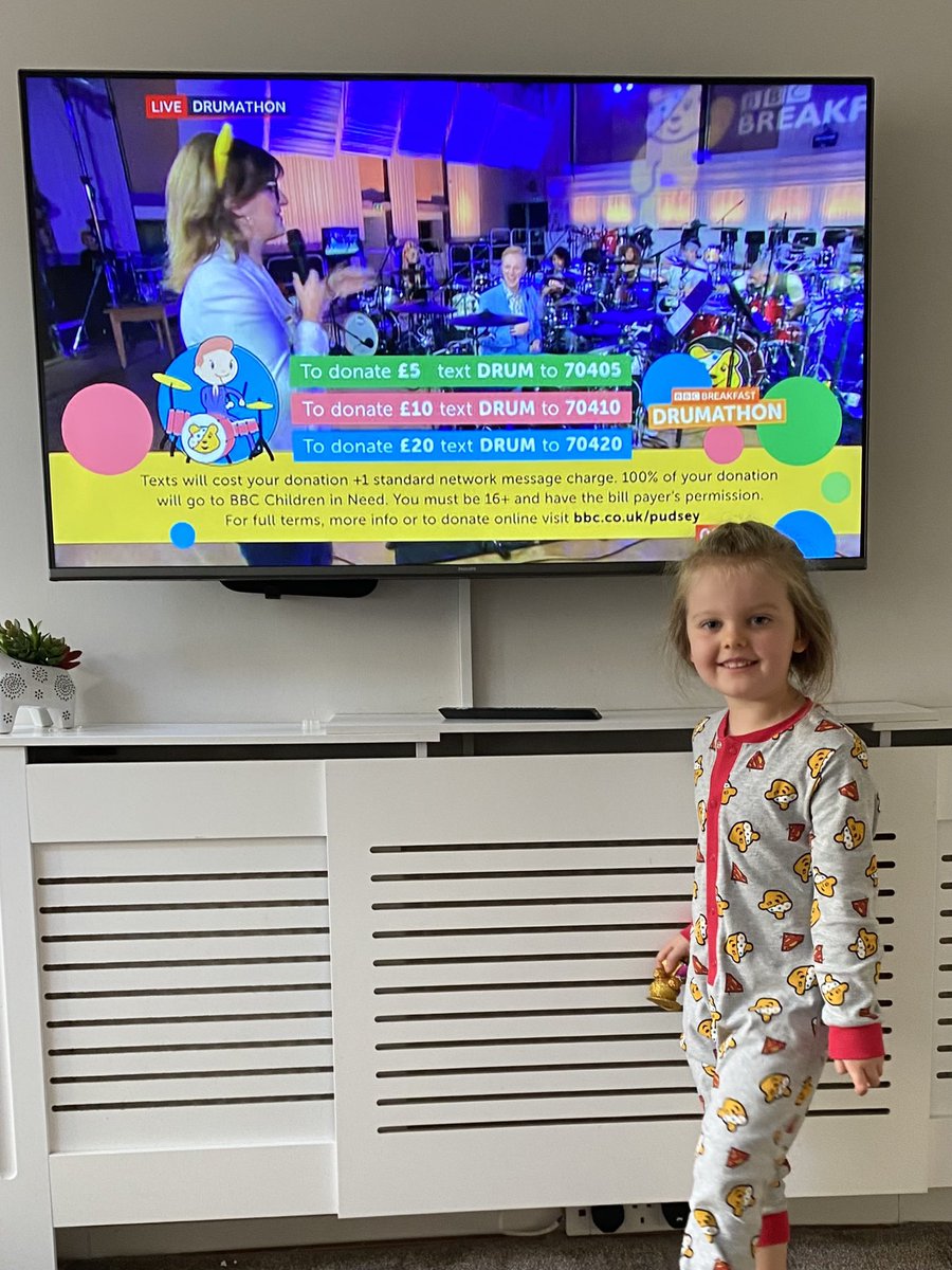 k8davies's tweet photo. “Does this mean he missed bed time mummy?!” Well done @OwainWynEvans on 24 hours!! #drumathon @BBCBreakfast https://t.co/dCFmdvQewe