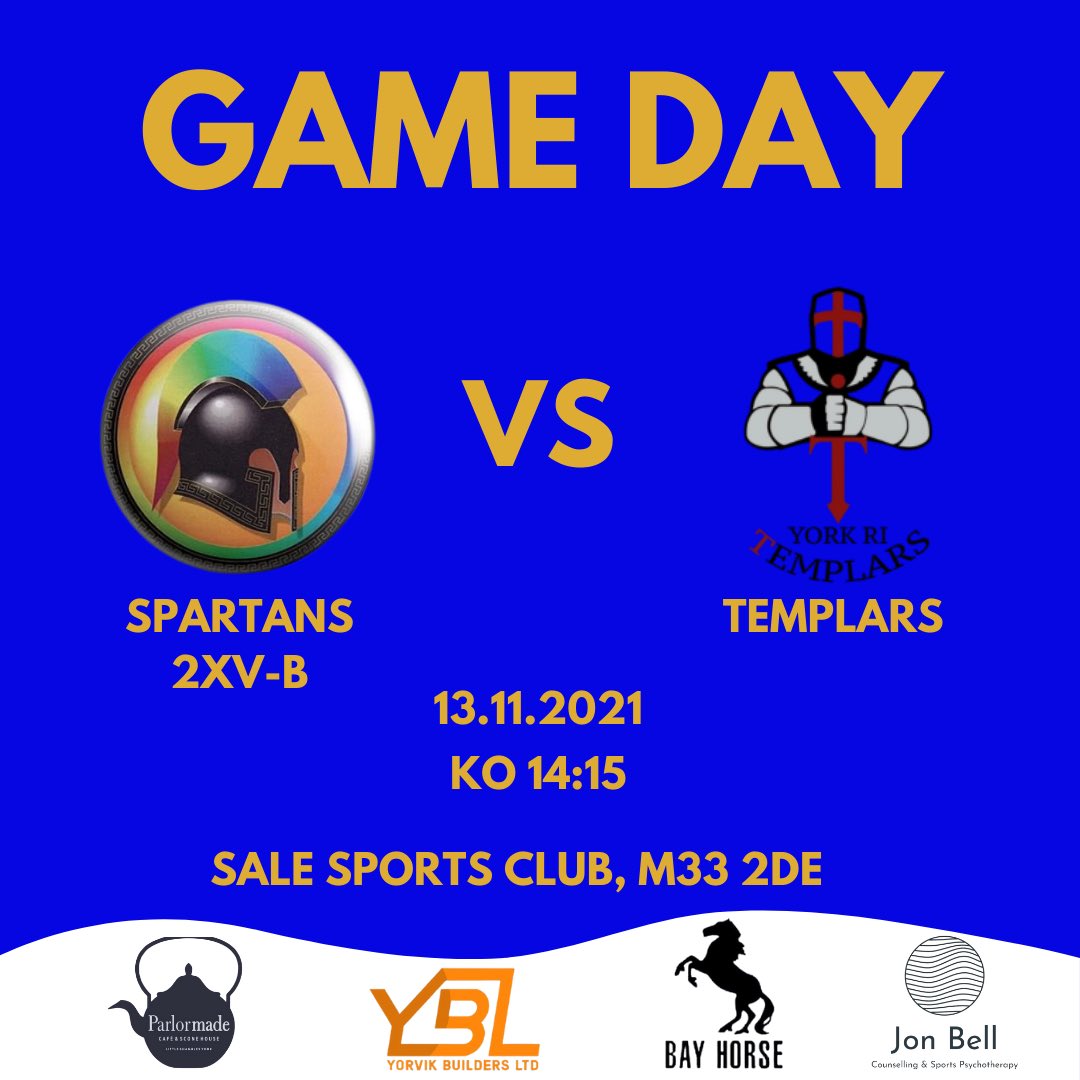 YorkRITemplars's tweet photo. π | ITβS GAME DAY!
The Templars are heading to @MVSRUFC 2XV-B today, for our third match in the @IGRugby North League Division 2.
π Sale Sports Club
β° 14:15 KO
Supporters are welcome, and very much appreciated!
#TemplarTribe βοΈ https://t.co/fMJIF0xLUp