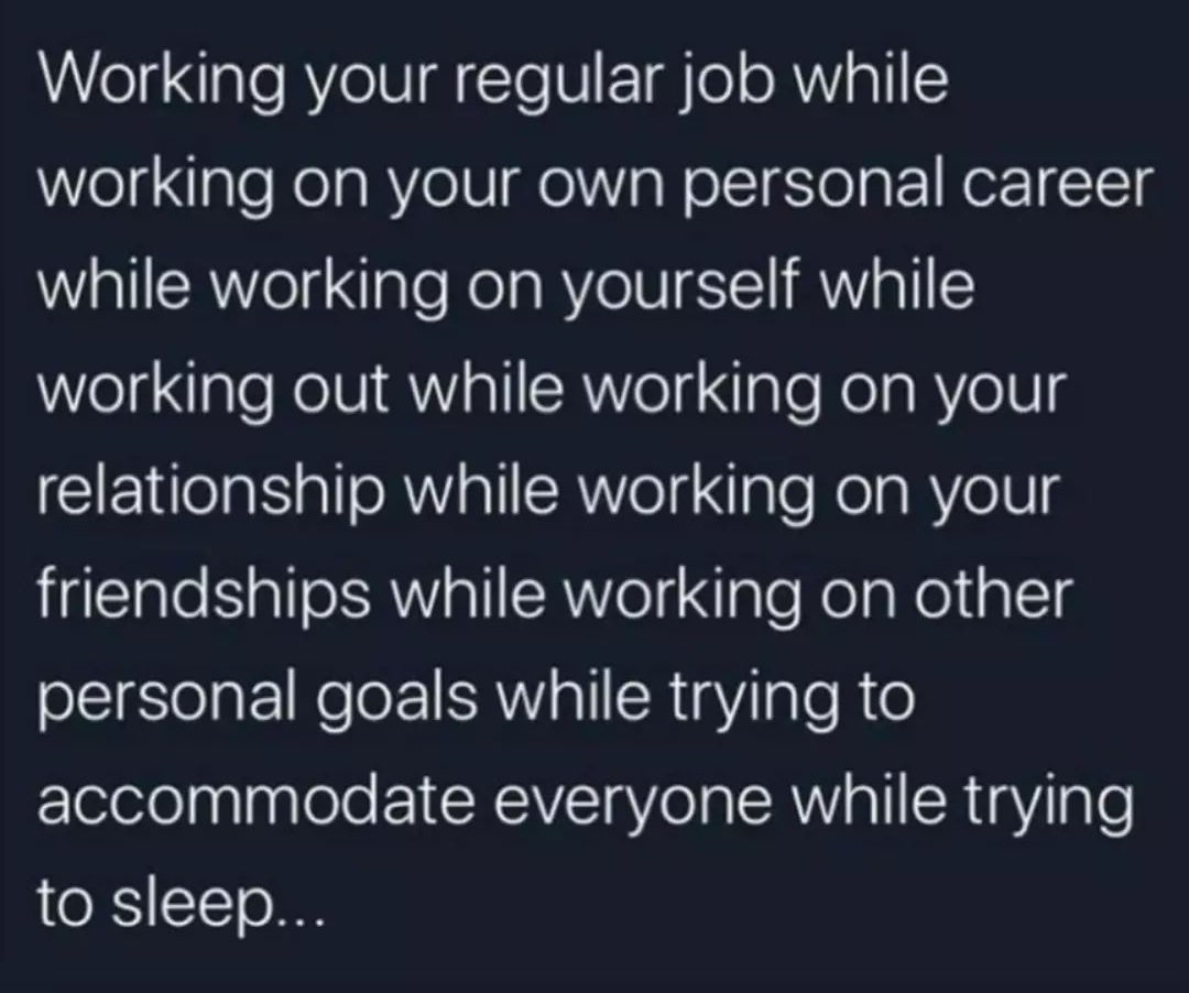 This is why we're always stressed...