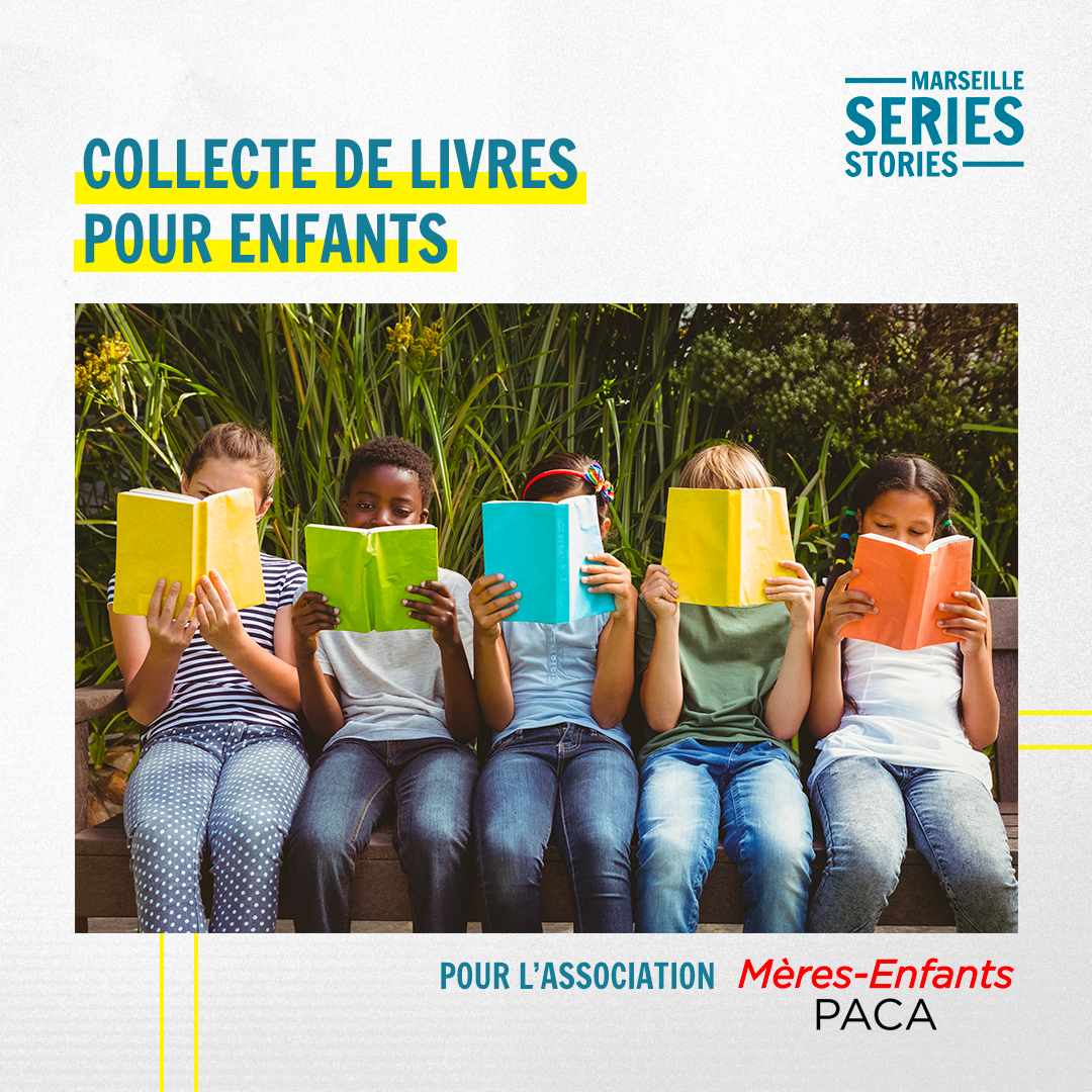 📚 Dans le cadre du #festival, une collecte de livres pour enfants est organisée à destination de l’association Mères-Enfants PACA. 
📍Vous pourrez déposer vos dons à <a href="/LaCoqueNumeriq/">LA COQUE</a>, du 18 au 21/11.
Plus d’informations sur marseilleseriesstories.com/actualites
#marseilleseriesstories