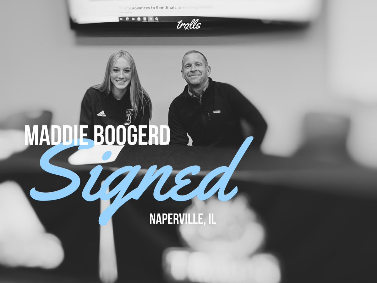 TrollsWSoccer's tweet photo. We are very excited to announce that Maddie Boogerd, from Naperville Central High School in Naperville, IL,  has signed to be a part of the Troll family.  We cannot wait to have you with us! 

#Rolltrolls #welcome https://t.co/2xqCAMQ8lJ