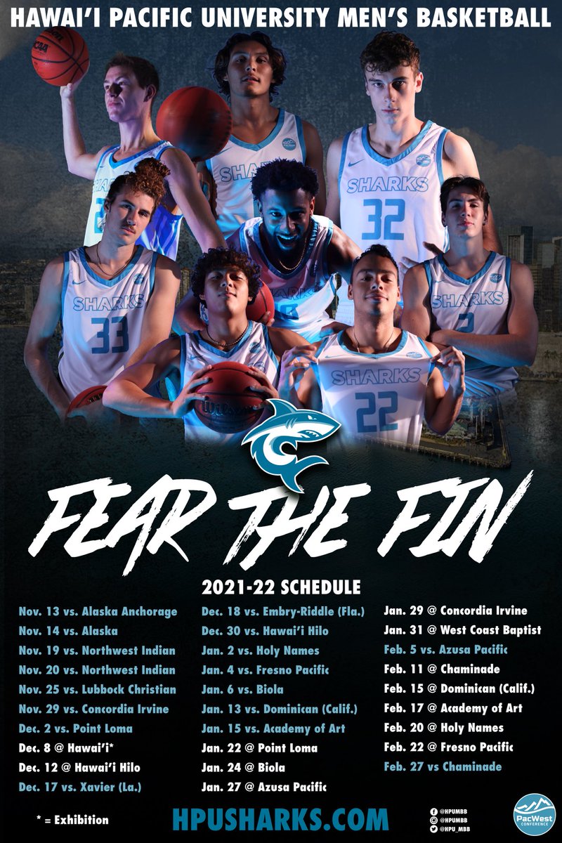 HPU_MBB's tweet photo. It all starts tomorrow… #FearTheFin 🦈 https://t.co/Uzr7sdkL16