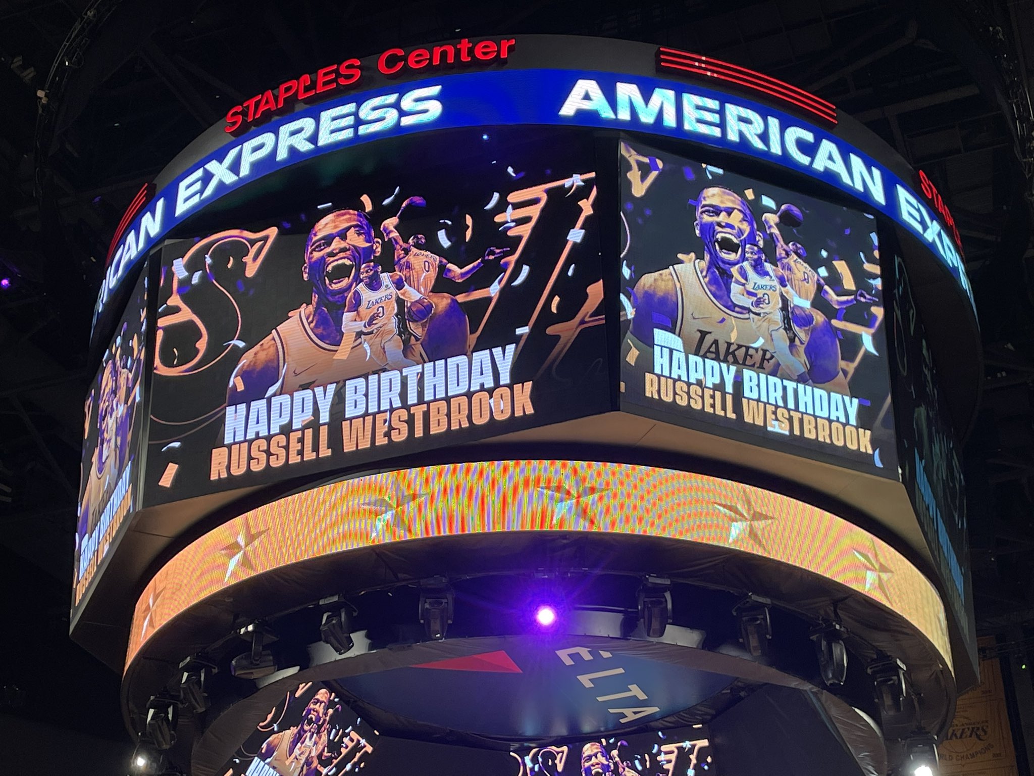 Lakers wish Russell Westbrook a Happy Birthday 