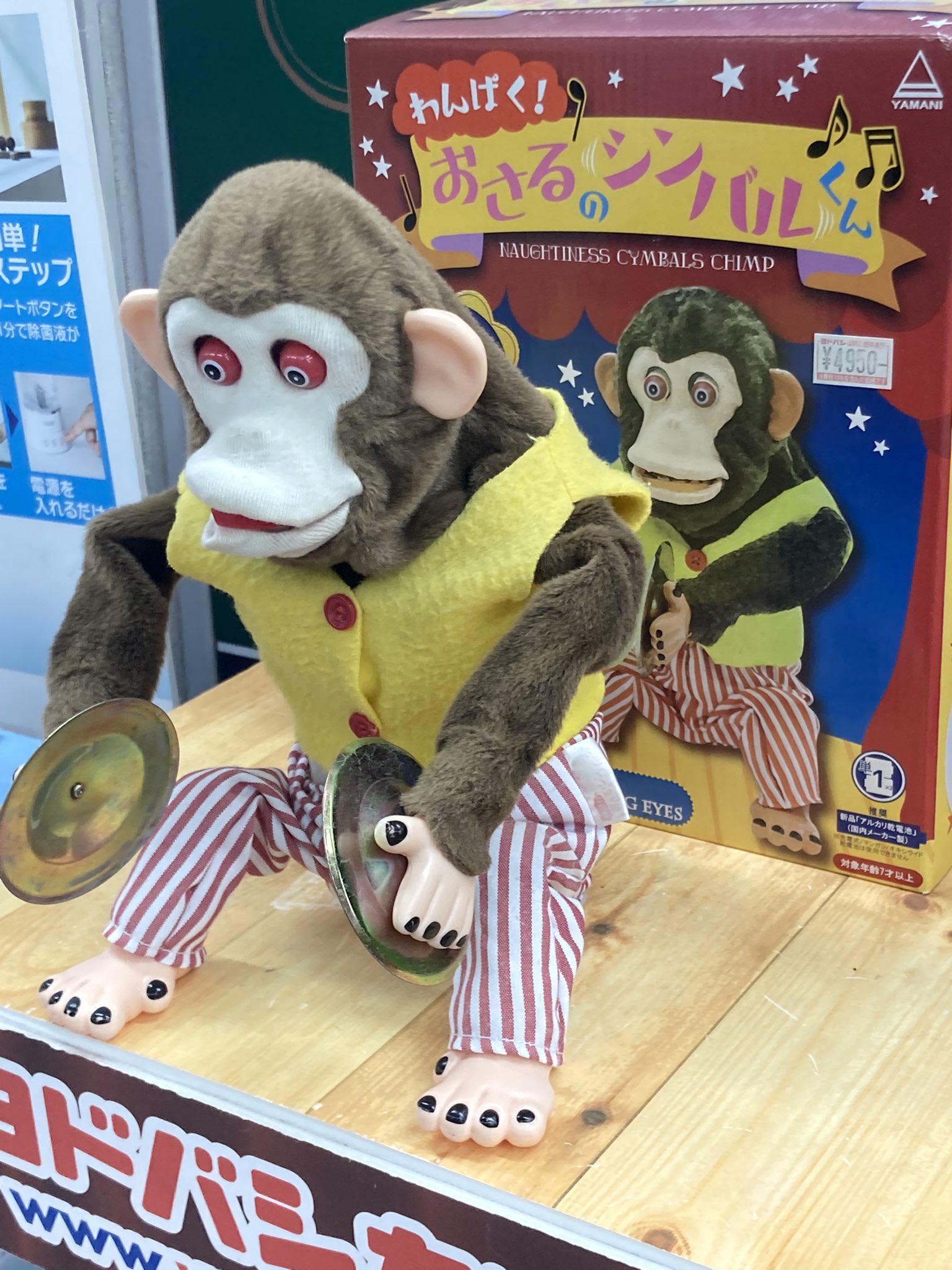 くろさび ヨドバシが謎の推し方してるシンバル猿の展示品 顔の色が紫外線で抜けちゃって余計に迫力が増してる T Co 03kmwv2d4k Twitter