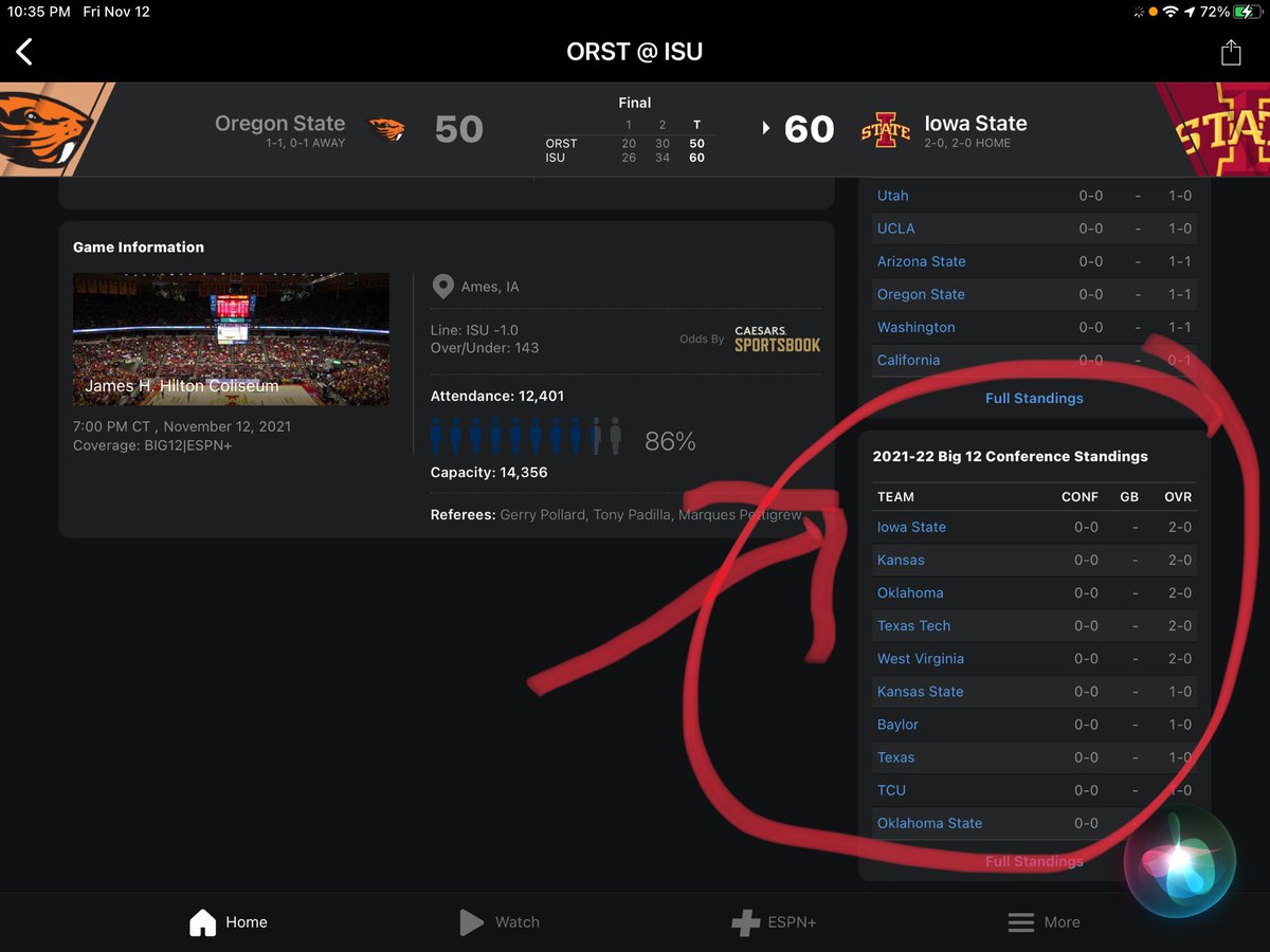 torturedcyfan's tweet photo. The Big 12’s first place #CyclonesMBB team. https://t.co/95BKqh0gHW