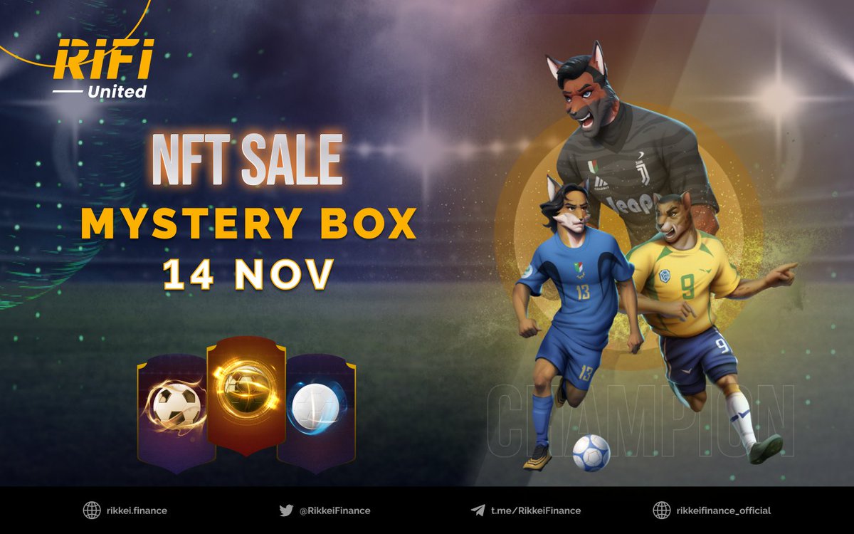 1 days left until the limited sale of 720 box RIFI United #NFT Mystery box goes live!

⏰Time: 14 Nov - 4AM(UTC)
💰 Price: Start at 2500 to 7500 RU
🏠 Place: RifiUnited.io

What's inside? Will you be lucky enough to get one?🤔

medium.com/rikkeifinance/…