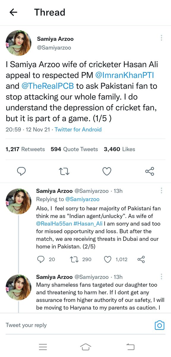 Secular33817365's tweet photo. @DennisCricket_ Hope PM imran look into this matter 
This is wife of hassan ali https://t.co/QJLsMD41hn